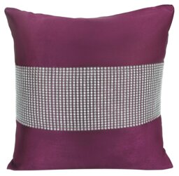 Rackhams Matte Finish With Diamante Detail Scatter Cushion - 43cm x 43cm - Green - thumbnail 4