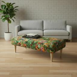 Rackhams Luxury Upholstered Bedroom Bench – Elegant End of Bed Seating - Handcrafted UK Bench by istools - 38 x 18 Inches (97 x 46cm) - thumbnail 2