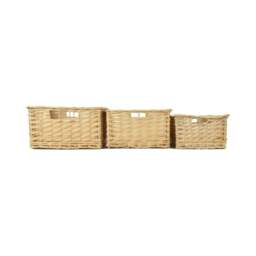 Rackhams Buff Willow Kitchen Wicker Storage Basket - Medium - thumbnail 5