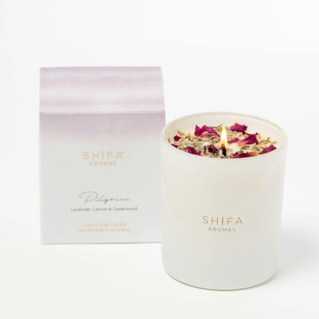 Rackhams Pilgrim Glass Candle - Lavender, Lemon & Cedarwood - image 1