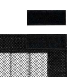 Rackhams Insect Door Curtain 210 x 100 cm 2 pcs Magnet Black - thumbnail 5