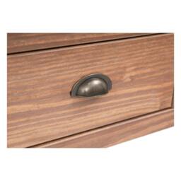 Rackhams Padua Lacquered 2 Drawer Console Table Brass Cup Handle - Light Brown - thumbnail 6