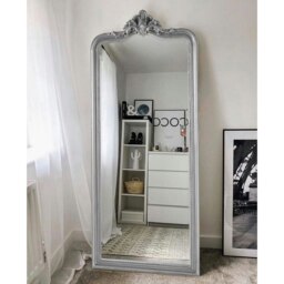 Rackhams Cadman Full Length Mirror Silver - 190cm x 80cm - Silver