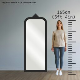 Rackhams Cadman Full Length Mirror Silver - 190cm x 80cm - Silver - thumbnail 3