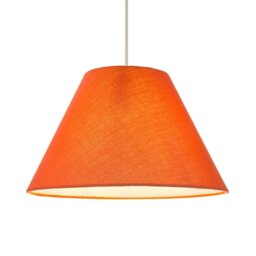 Rackhams 10 Inch Vivid Orange Cotton Coolie Shade for Table Lamp or Pendant - thumbnail 2