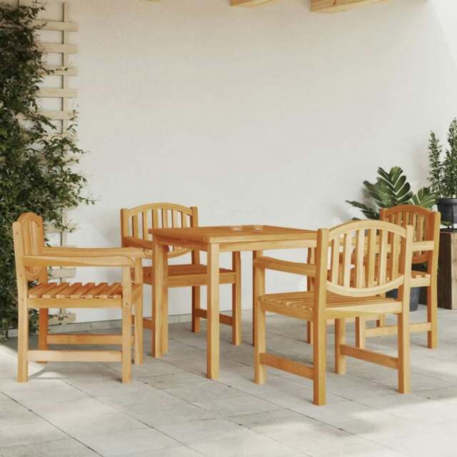 Rackhams Garden Chairs 4 pcs 58x59x88 cm Solid Wood Teak