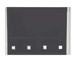 Rackhams Black Square Eyelet Edge Roller Blind - 210cm