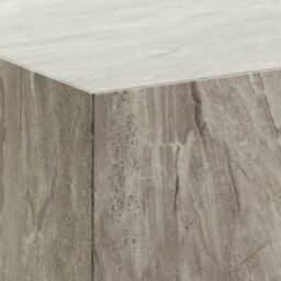 Rackhams Dice Square Coffee Table in Grey Marble 90x90x42cm - 1 - Grey Marble - Grey - thumbnail 3