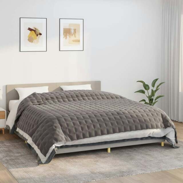 Rackhams Weighted Blanket Grey 220x260 cm 11 kg Fabric