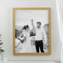 Rackhams Personalised Photo Upload Oak Poster Frame - thumbnail 2