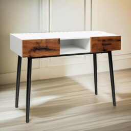 Rackhams 2 Drawer Console Accent Hallway Table Black - thumbnail 4