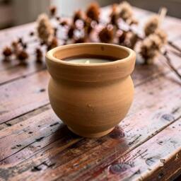 Rackhams Mitti Kulhad Candle - Natural Wax & Essential Oil - Sage - thumbnail 6