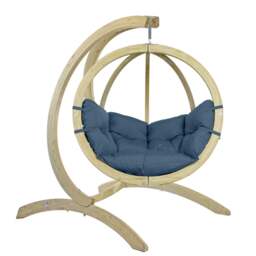 Rackhams Globo Single Hanging Egg Chair Set - Verde - thumbnail 5
