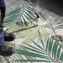 Rackhams Indoor Outdoor Vai Green Rug – Floral Design - 120X170 cm - thumbnail 4