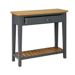 Rackhams Ludlow Slate Grey Console Table with Storage - Large - thumbnail 5