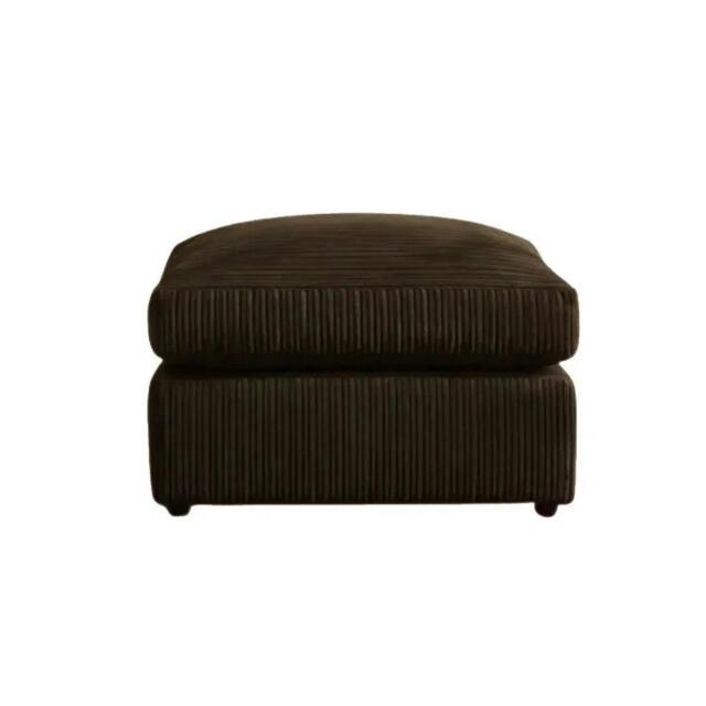Rackhams Chicago Scatter Back Living Room Furniture Range - Cocoa Bean Brown - Foot Stool - image 1