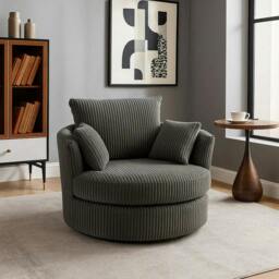 Rackhams Chicago Scatter Back Living Room Furniture Range - Cocoa Bean Brown - Foot Stool - thumbnail 3