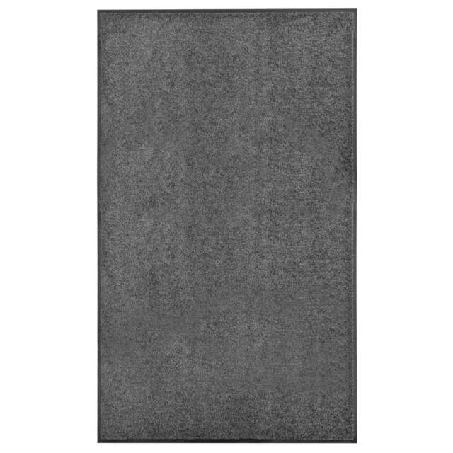 Rackhams Doormat Washable Anthracite 90x150 cm