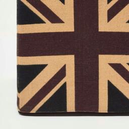 Rackhams Cotton Cube Pouffe Vintage Union Jack - 36 x 36 x 38 cm - thumbnail 4