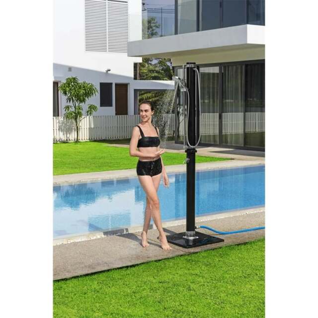 Rackhams Solar Flow Outdoor Shower Black 20 L