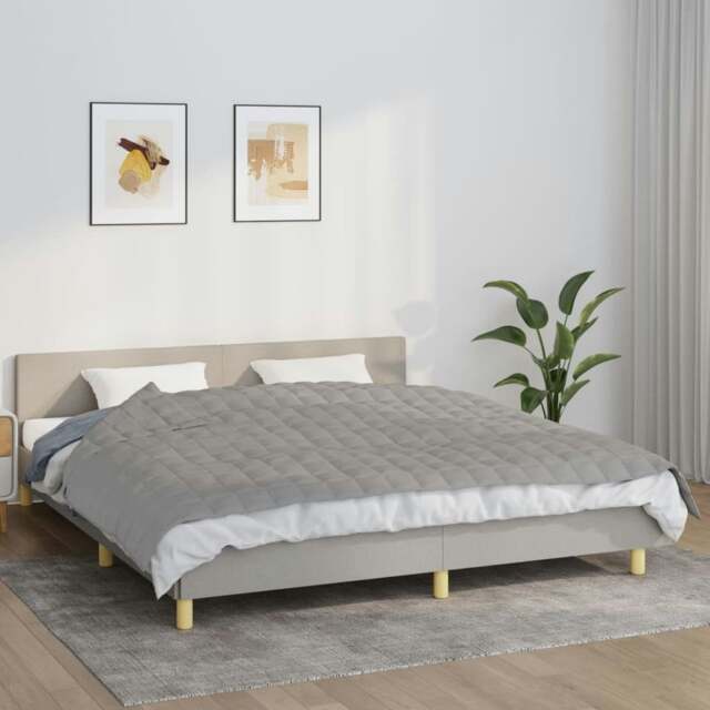 Rackhams Weighted Blanket Grey 155x220 cm 7 kg Fabric