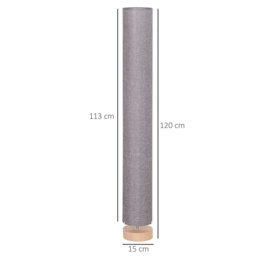 Rackhams Tall Floor Lamp Lighting with Fabric Shade for Bedroom Grey - thumbnail 4