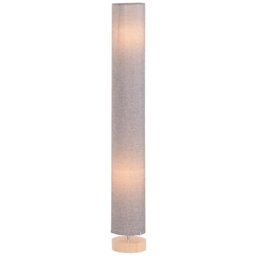 Rackhams Tall Floor Lamp Lighting with Fabric Shade for Bedroom Grey - thumbnail 2