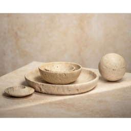 Rackhams Travertine Decorative Plate - Brown - thumbnail 4