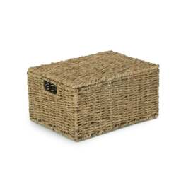 Rackhams Lidded Seagrass Storage Baskets - Small - thumbnail 2