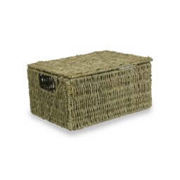Rackhams Lidded Seagrass Storage Baskets - Small - thumbnail 5