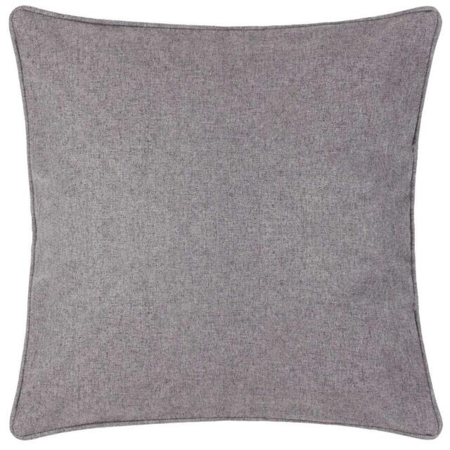 Rackhams Dawn Piping Detail Textured Cushion Cover - Charcoal - 45cm x 45cm - Charcoal - 100% Polyester - image 1