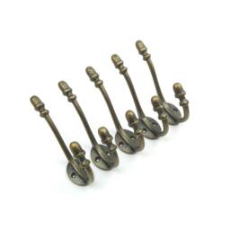 Rackhams Cast Iron Acorn Design Hat & Coat Hook In Antique Copper Finish 130mm - Pack of 5 - thumbnail 3