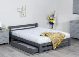 Rackhams Xiamen Pine Bed - White/Grey, 4 Sizes - White - 3FT - thumbnail 5