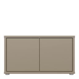 Rackhams Alice Springs Bench with 2 Doors Push-to-Open in Taupe - W 74.5 X  H 41.5 X  D 34.9cm - 1 - Manufactured Wood - thumbnail 3