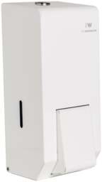 Rackhams PW PROWASHROOM White Stainless Steel Soap Dispenser for Commercial Bathrooms 900ml Wall Mounted