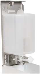 Rackhams PW PROWASHROOM White Stainless Steel Soap Dispenser for Commercial Bathrooms 900ml Wall Mounted - thumbnail 4