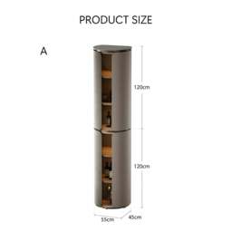 Rackhams Triton Wine Rack And Wine Cabinet, Leather - 80cm Height  - Made-to-order Only - thumbnail 6