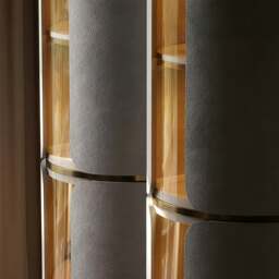 Rackhams Triton Wine Rack And Wine Cabinet, Leather - 80cm Height  - Made-to-order Only - thumbnail 4