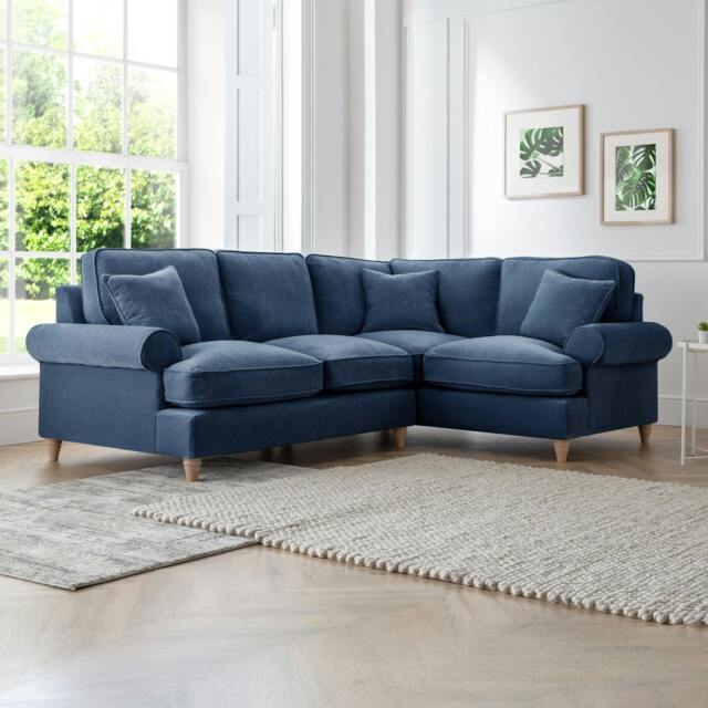 Rackhams The Bromfield Right Hand Corner Sofa - Navy - image 1