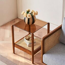 Rackhams Pamela Wood Coffee Table, Rattan - Coffee Table 130cmx70cm - thumbnail 4