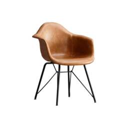 Rackhams Lilliana Dining Chair, Brown - Khaki - PU Leather - thumbnail 3