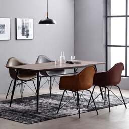 Rackhams Lilliana Dining Chair, Brown - Khaki - PU Leather - thumbnail 6