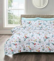 Rackhams Sacramento Floral Cotton Blend Quilted Bedspread Set - Multi - Single