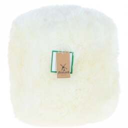 Rackhams Sheepskin Pouffe Stool: FF-POUFFE - Sheepskin - Ivory - One Size - thumbnail 1
