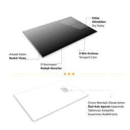 Rackhams Shadowed David Glass Wall Art - 45 x 120 cm - Tempered Glass (4mm) - thumbnail 4