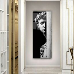 Rackhams Shadowed David Glass Wall Art - 45 x 120 cm - Tempered Glass (4mm) - thumbnail 2