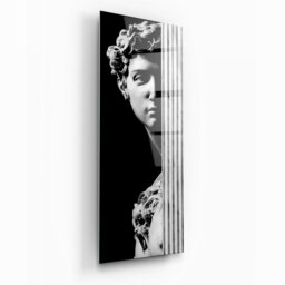 Rackhams Shadowed David Glass Wall Art - 45 x 120 cm - Tempered Glass (4mm) - thumbnail 1