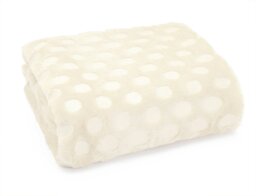 Rackhams Cosmo Circles Faux Fur Throw - 127cm x 152cm - Brown - thumbnail 3