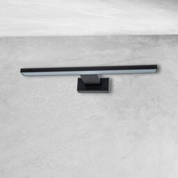 Rackhams Shine Black LED 7W Wall Lamp Stylish Matt Black Light With IP44 Rating Perfect For Mounting Abobe A Bathroom Mirror - thumbnail 5