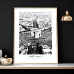 Rackhams Posters for living room - set of 3 Paris wall art prints - 20 x 30 in / 50 x 76 cm - Matte museum Quality Art Paper 290 gsm - Oak Frame - thumbnail 6